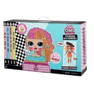 L.O.L. Surprise! Neonlicious styling head and fashion doll set bundle